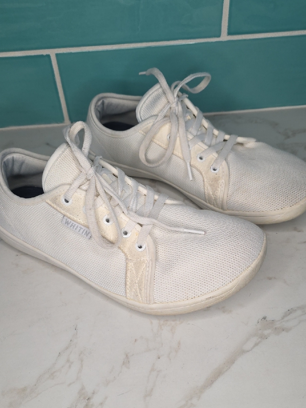 WHITIN White Women's Athletic Lace-Up Sneakers